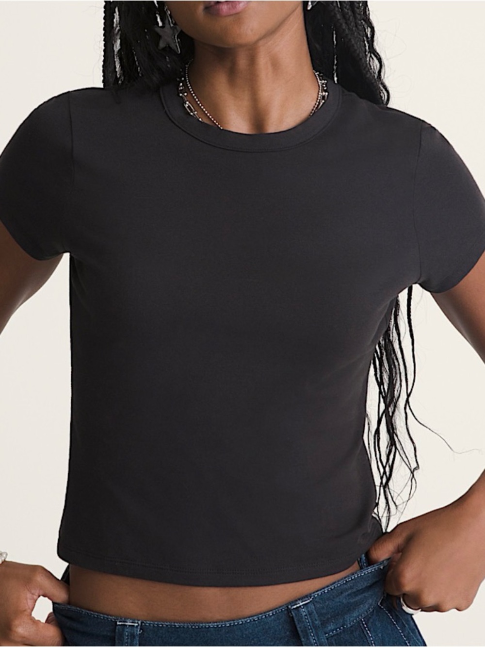 Vans Black Women's Short Sleeve Baby tee